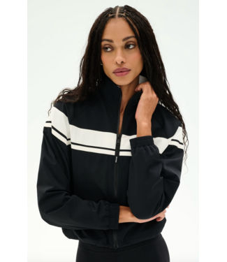 Splits59 Morrison Nylon Twill Track Jacket- Black/Creme