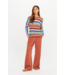 Iza Milla Long Sleeve Knit Top- Stripe