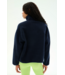 Reese Sherpa Half Zip Pullover- Indigo/Limeade