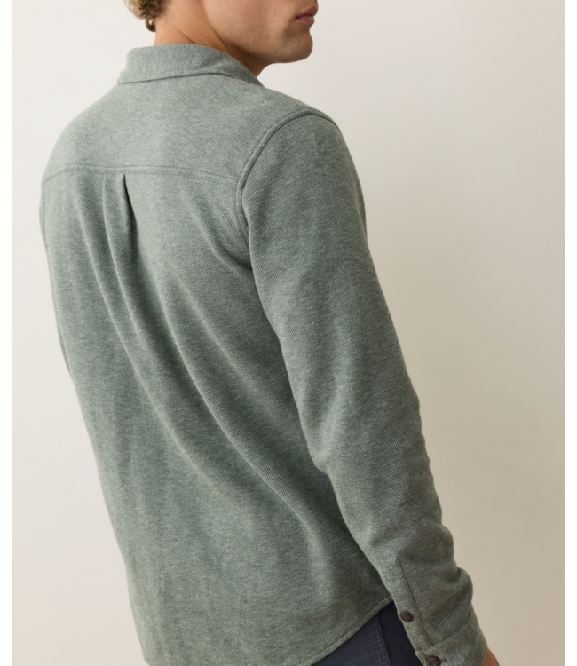 Pacifica Stretch Twill Overshirt- Olive