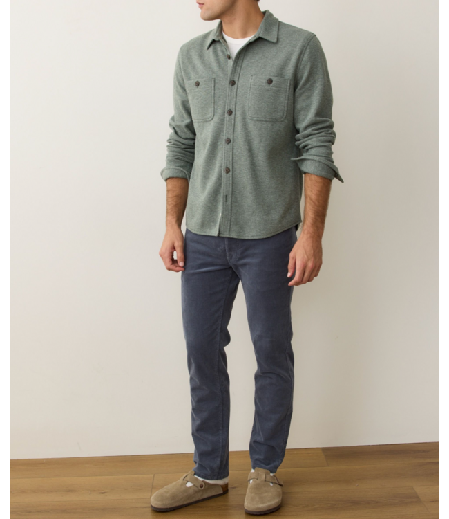 Pacifica Stretch Twill Overshirt- Olive