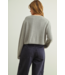 Round Neck Knit Cardigan- Grey