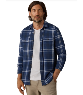 Faherty Brand Legend Sweater Shirt- Blue Ridge Plaid