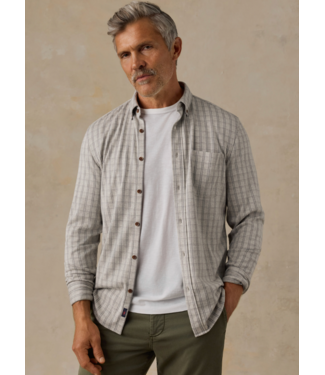 Faherty Brand Coastline Knit Shirt- Sand Isle Check