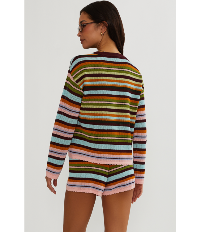 Beach Sweater- Paradise Stripe