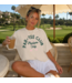 Par-Tee Club Members Only Golf Shirt- Ivory