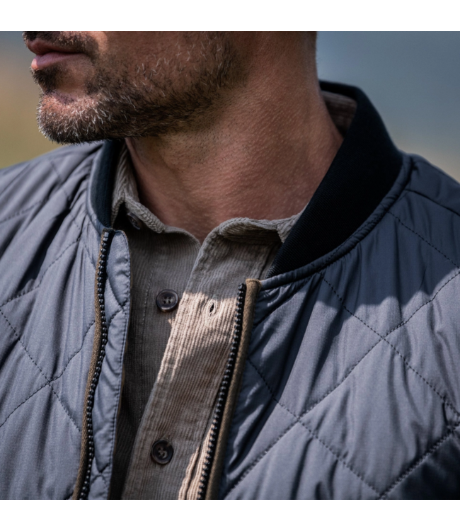 Essex Quilted Vest- Navy