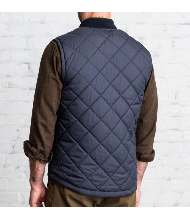 Essex Quilted Vest- Navy