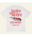 Aspire To Retire Tee- White