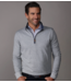 Heather Cloud Cotton Quarter Zip- Light Grey