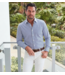Apex Performance Dress Shirt- Navy Bengal Stripe