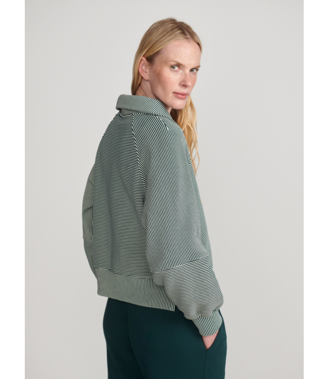 Milano Half Zip Sweat 2.0- Ponderosa Pine/Pristine