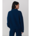 Mavis Mock Neck Sweat- Sea Blue
