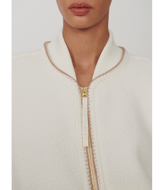 Klaudia Fleece Jacket- Egret
