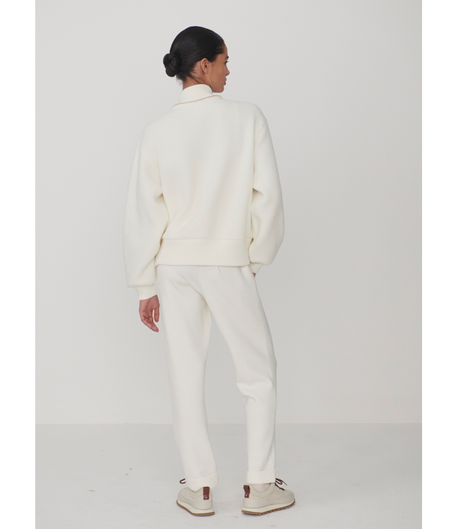 Klaudia Fleece Jacket- Egret