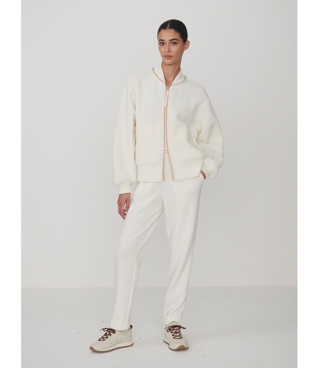 Klaudia Fleece Jacket- Egret