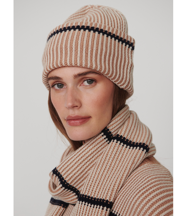 Angharad Knit Beanie- Mid Tan