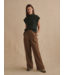 Lima Wide Leg 31- Teak Olive
