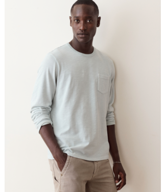 Marine Layer Luxe Slub Pocket Tee- Ballad Blue