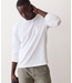 Luxe Slub Pocket Tee- White