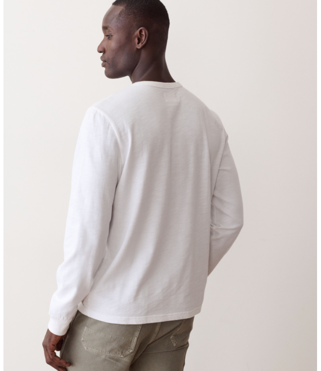 Luxe Slub Pocket Tee- White
