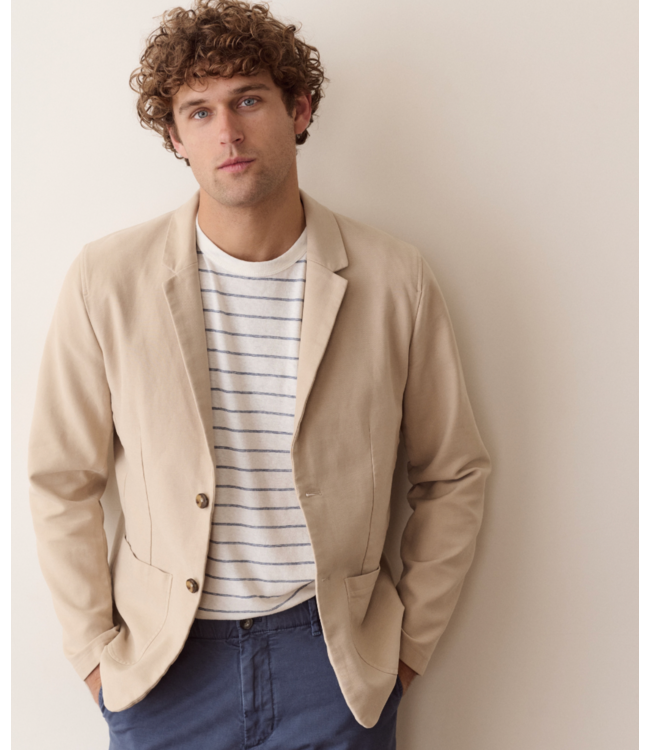 Flex Terry Blazer- Light Khaki
