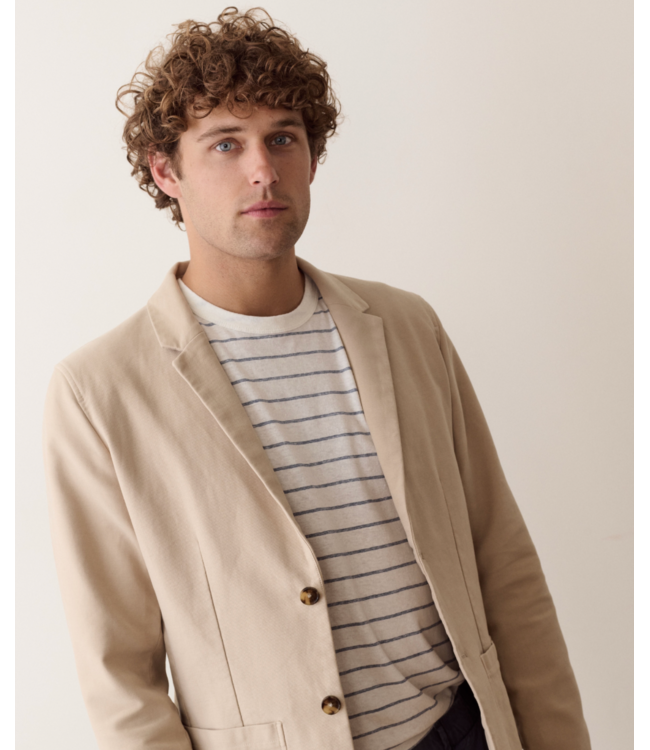 Flex Terry Blazer- Light Khaki