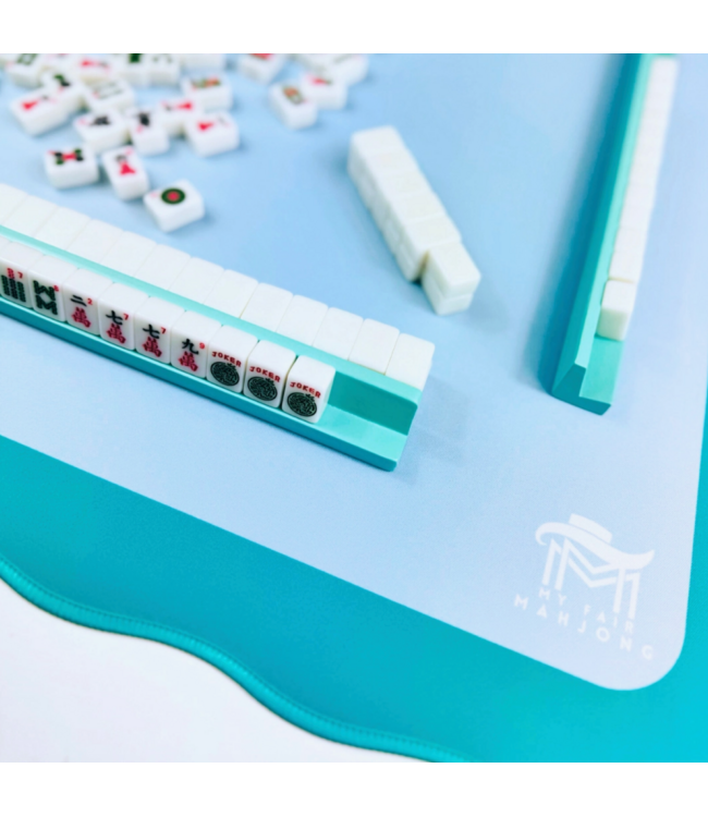Mini Mahjong Mat Color Wave- Blue/Green