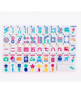 Mini Mahjong Travel Set- White
