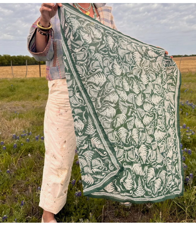 34" Wild Rag Fern Bandana