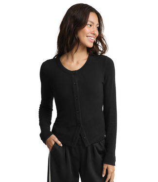 Beyond Yoga Luxelayer Fitted Cardigan- Black