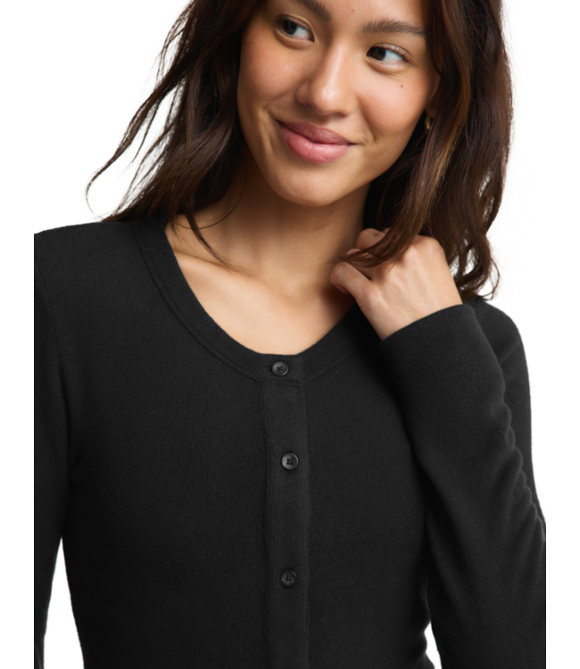Luxelayer Fitted Cardigan- Black