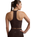 Softmark On The Up Cropped Tank- Cocoa Plum Leopard