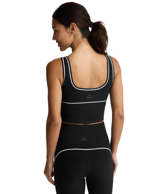 Spacedye Dynamic Crop Tank- Darkest Night