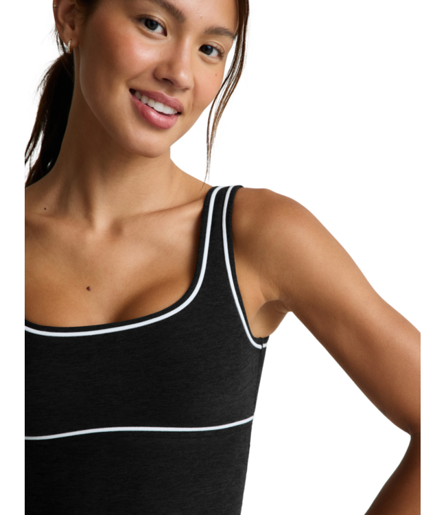 Spacedye Dynamic Crop Tank- Darkest Night