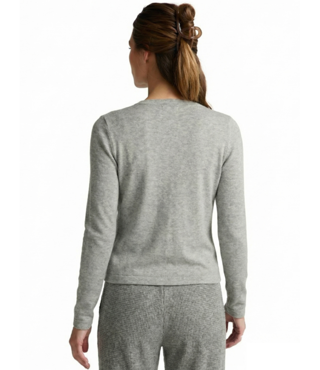 Luxelayer Fitted Cardigan- Heather Gray