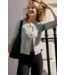 Luxelayer Fitted Cardigan- Heather Gray