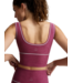 Spacedye Dynamic Crop Tank- Pomegranate Heather