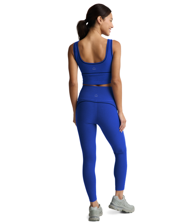 Spacedye Dynamic High Waisted Legging- Ultra Blue Heather