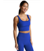 Spacedye Dynamic Crop Tank- Ultra Blue Heather