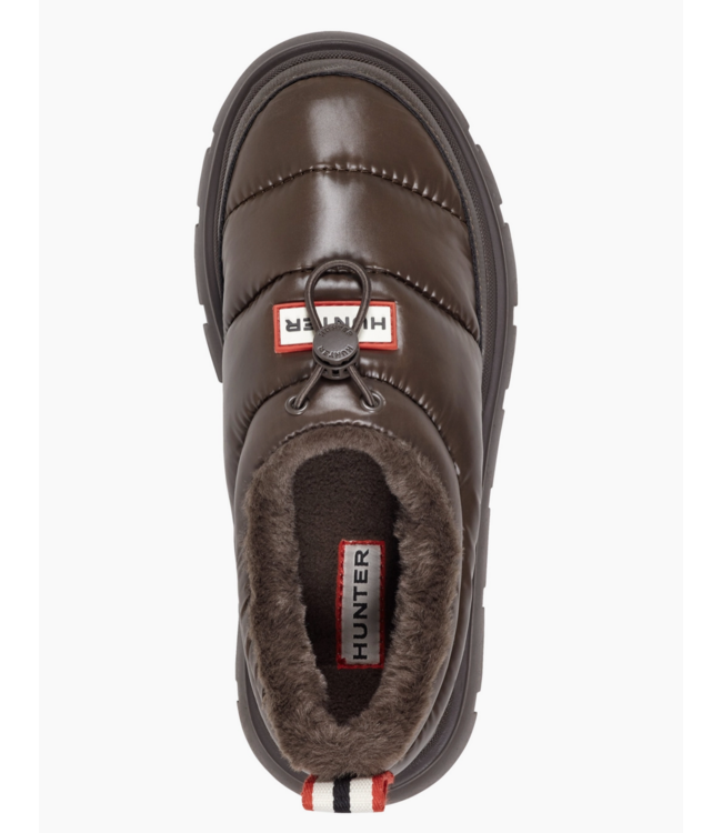 Madi Inulated Nylon Puffer Water Resistant Mule- Brown