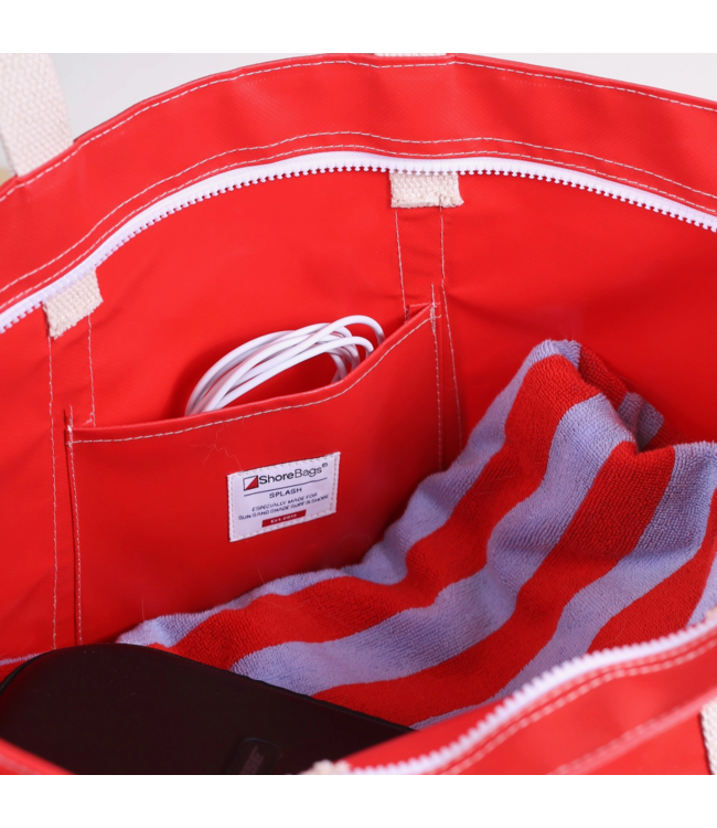 Big Sur Splash Tote- Red