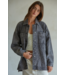 Cotton Denim Jacket- Washed Black
