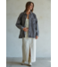 Cotton Denim Jacket- Washed Black
