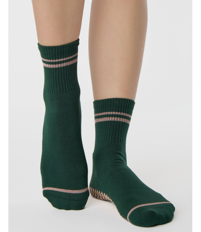 Varsity Ankle Grip Sock- Eden