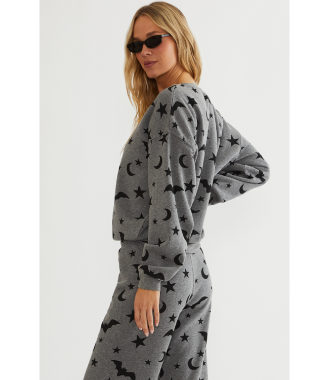 Devyn Oversized Sweatshirt- Halloween Night
