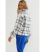 Leona Sherpa Jacket- Opal Sky Sherpa