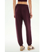 Andie Oversized Fleece Sweatpant- Dark Cherry