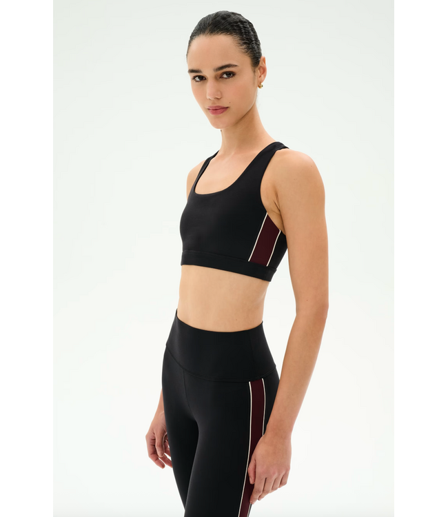 Lexi Rigor Bra- Black/Dark Cherry