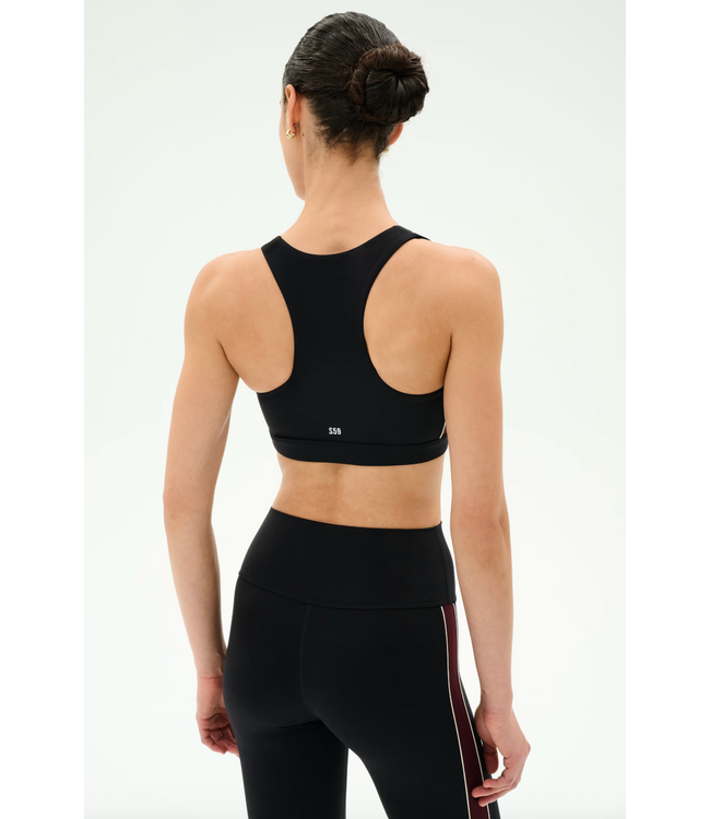 Lexi Rigor Bra- Black/Dark Cherry